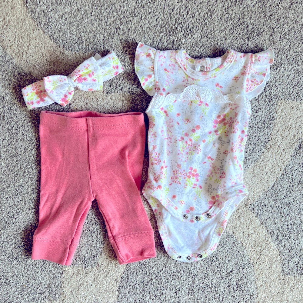 Laura Ashley Matching Set with Headband